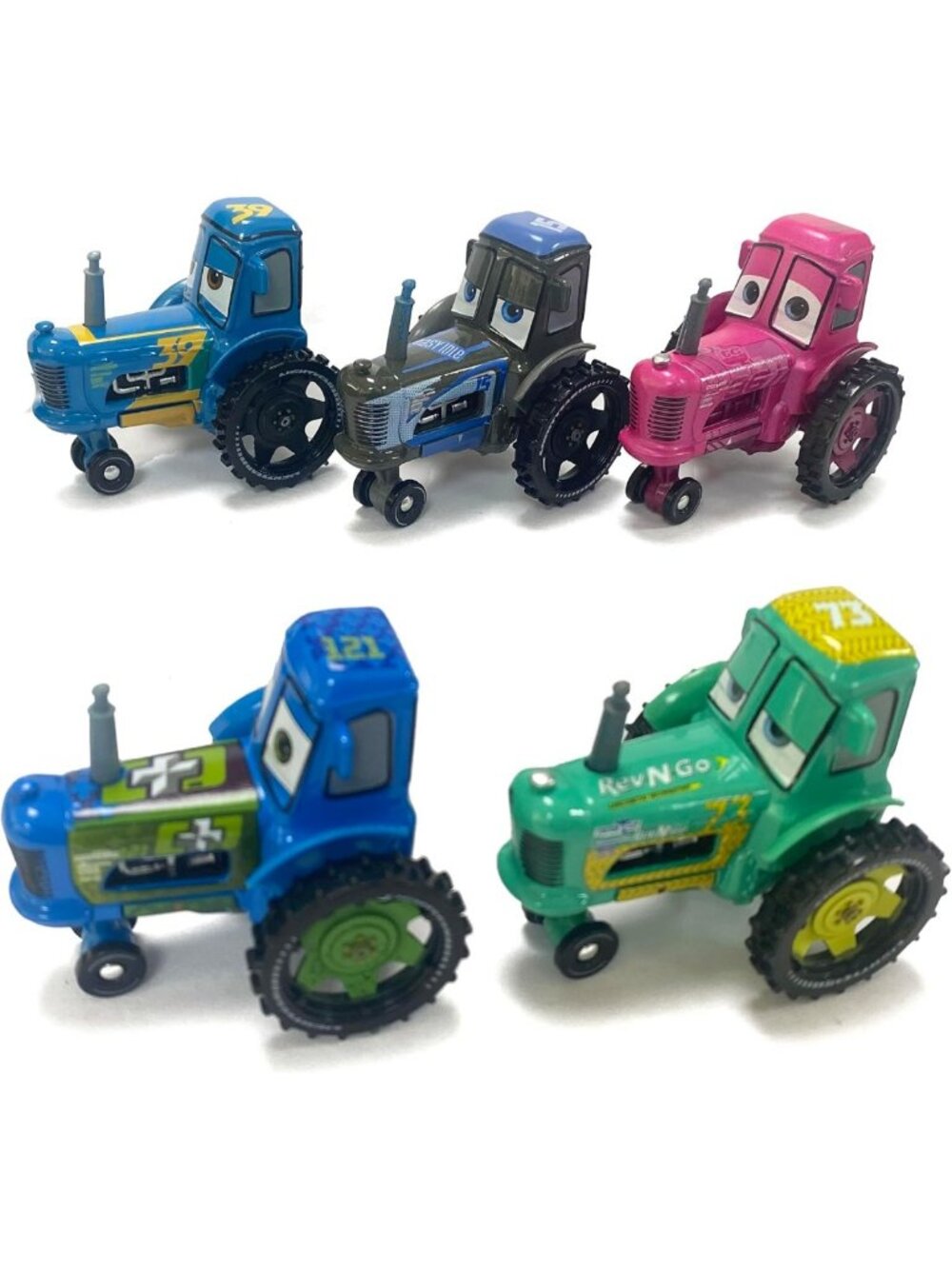 6PCS Diecast Movie Cars Assortment - 1:55 Scale Loose Toy Vehicles for Kids